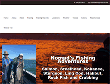 Tablet Screenshot of nomadsfishingadventures.com